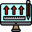 Bar chart icon 64x64