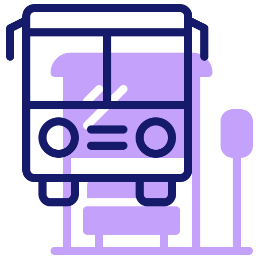 Bus stop icon