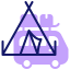 Camping tent іконка 64x64