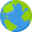 Earth globe icon 64x64