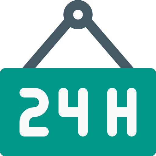 24 hours ícono