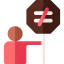 No racism icon 64x64