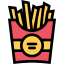 French fries icon 64x64