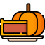 Pumpkin pie ícono 64x64