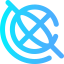 Globe grid icon 64x64