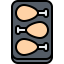 Chicken leg icon 64x64