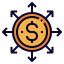 Dollar coin biểu tượng 64x64