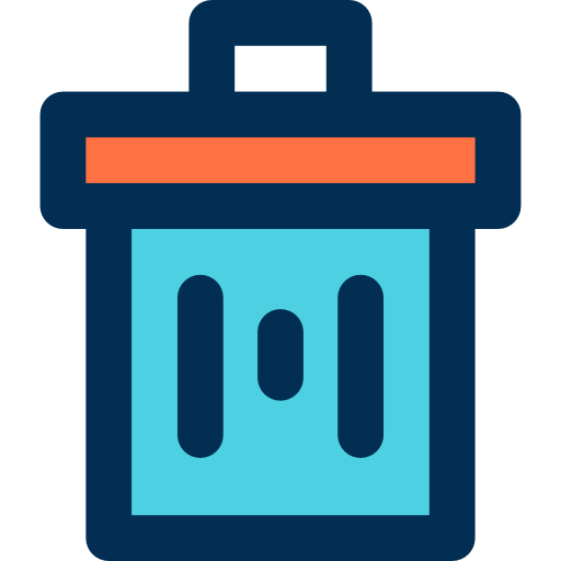Trash bin icon