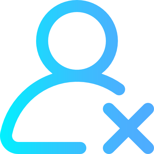 Remove user icon