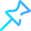 Push pin icon 64x64