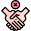 No handshake ícono 64x64