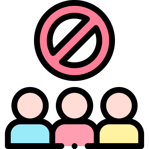 Avoid crowds icon