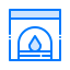 Fireplace icon 64x64