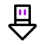 Down arrow icon 64x64
