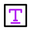 Text biểu tượng 64x64