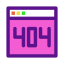 Error 404 biểu tượng 64x64