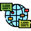 Globe grid アイコン 64x64