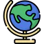Earth globe icon 64x64