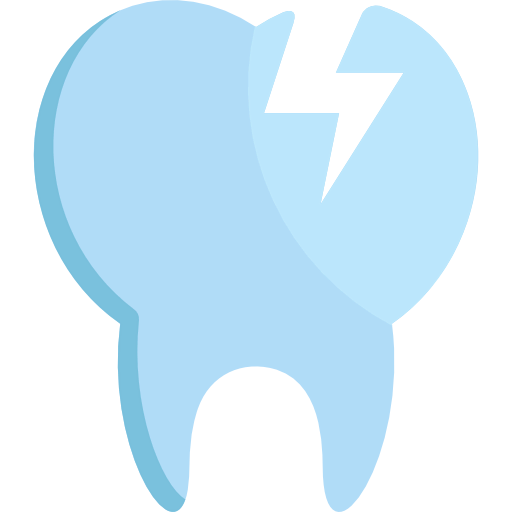 Broken tooth icon