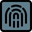 Fingerprint scan icon 64x64