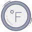 Fahrenheit degrees Symbol 64x64