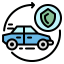 Car insurance icon 64x64