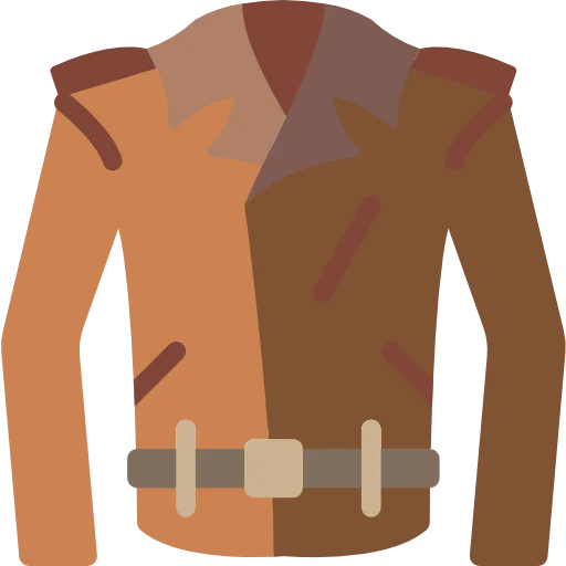 Leather jacket icon
