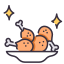 Fried chicken icon 64x64