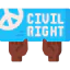 Civil right movement icon 64x64