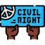 Civil right movement icon 64x64
