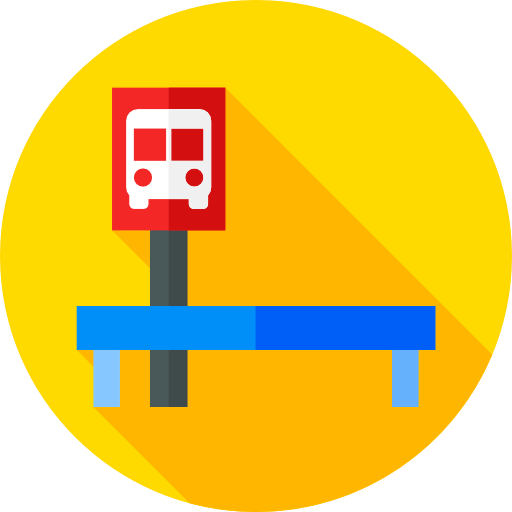 Bus stop icon