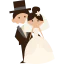 Wedding couple icon 64x64