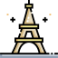 Eiffel tower icon 64x64