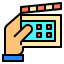 Clapperboard icon 64x64