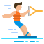 Wakeboarding icon 64x64