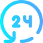 24 hours icon 64x64