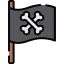 Pirate flag icon 64x64