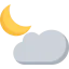 Cloudy night icon 64x64