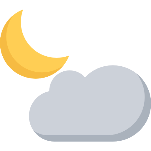 Cloudy night icon