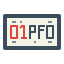 License plate icon 64x64