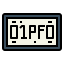License plate icon 64x64