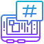 Hashtag Symbol 64x64