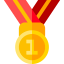 Gold medal icon 64x64