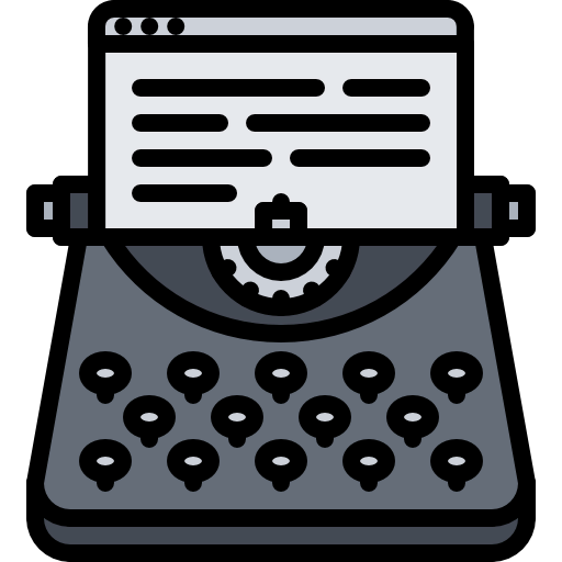 Typewriter icon