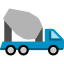Concrete mixer icon 64x64