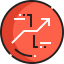Line chart icon 64x64