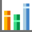Bar chart icon 64x64