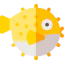 Рыба фугу иконка 64x64