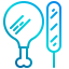 Chicken leg icon 64x64