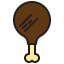 Chicken leg icon 64x64
